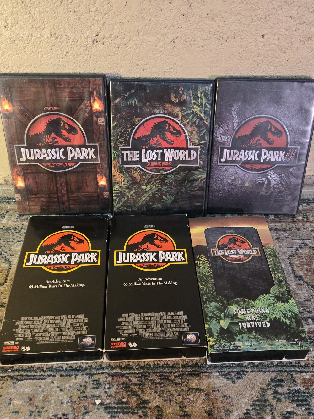 Jurassic Park - The Complete Original Trilogy On VHS And DVD